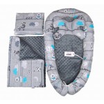 5 delni komplet Jukki Comfort Minky Zebre